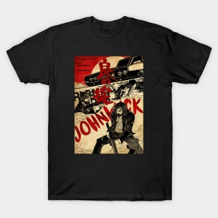 Vintage poster John Wick The Golden  Japanese  continental T-Shirt